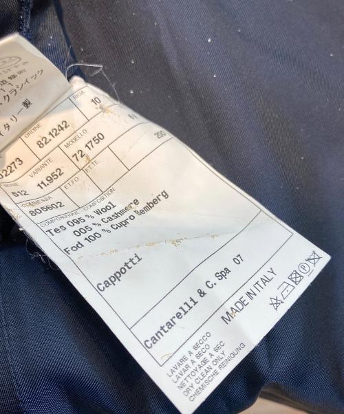 Cantarelli（カンタレリ）Cantarelli (カンタレリ) ウールカシミヤ混コート ネイビー サイズ:42の古着・服飾アイテム
