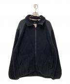 nanamicaナナミカ）の古着「Boiled Wool Zip Up Sweater」｜ブラック