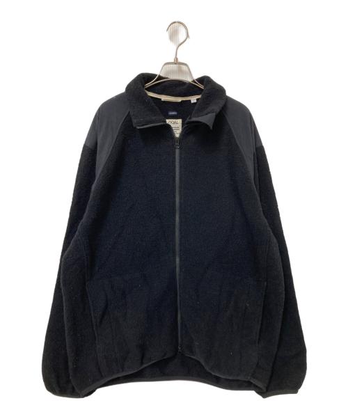 nanamica（ナナミカ）nanamica (ナナミカ) Boiled Wool Zip Up Sweater ブラック サイズ:Lの古着・服飾アイテム