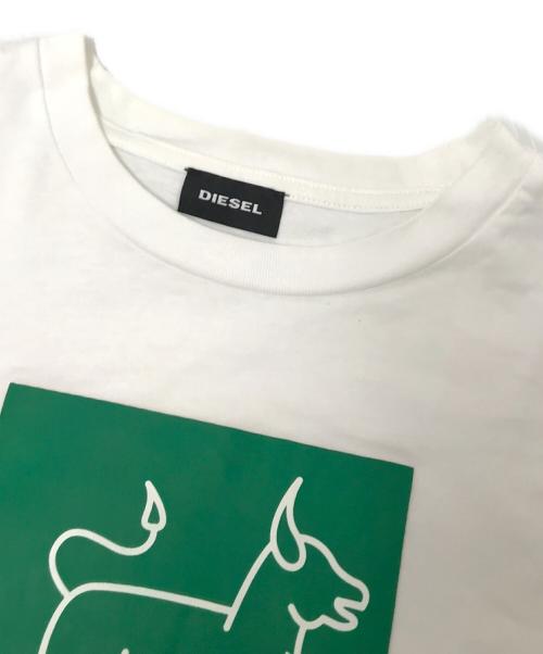 DIESEL（ディーゼル）DIESEL (ディーゼル) プリントTシャツ ホワイト サイズ:Mの古着・服飾アイテム