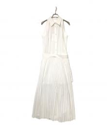 HELMUT LANG（ヘルムートラング）の古着「ノースリーブワンピース」｜ホワイト