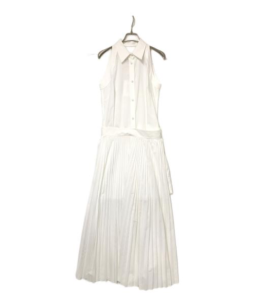 HELMUT LANG（ヘルムートラング）HELMUT LANG (ヘルムートラング) ノースリーブワンピース ホワイトの古着・服飾アイテム