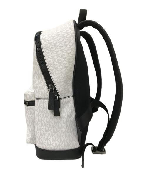 MICHAEL KORS（マイケル・コース）MICHAEL KORS (マイケルコース) COOPER バックパック ホワイト×ブラックの古着・服飾アイテム