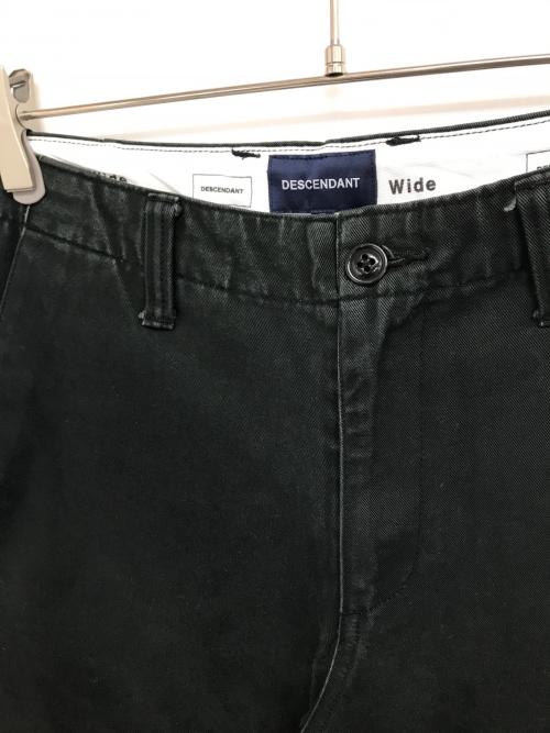 DESCENDANT（ディセンダント）DESCENDANT (ディセンダント) DC-6 WIDE ブラック サイズ:2の古着・服飾アイテム
