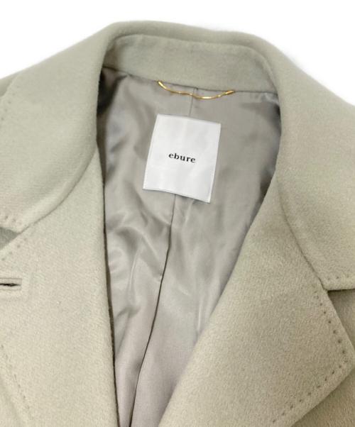 ebure（エブール）ebure (エブール) リュクスビーバーロングカラーコート グリーン サイズ:36の古着・服飾アイテム