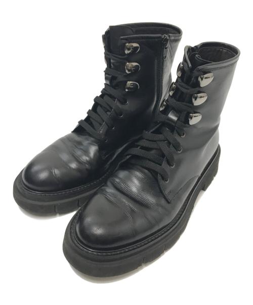 luca grossi（ルカグロッシ）luca grossi (ルカグロッシ) レザーブーツ ブラック サイズ:35 1/2の古着・服飾アイテム