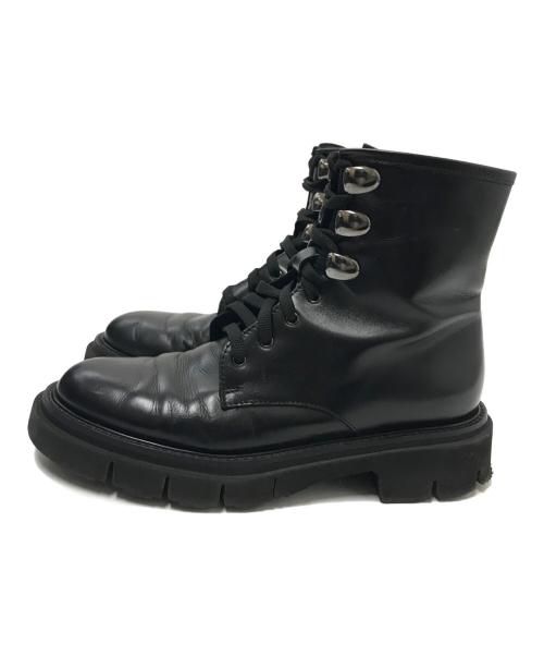 luca grossi（ルカグロッシ）luca grossi (ルカグロッシ) レザーブーツ ブラック サイズ:35 1/2の古着・服飾アイテム