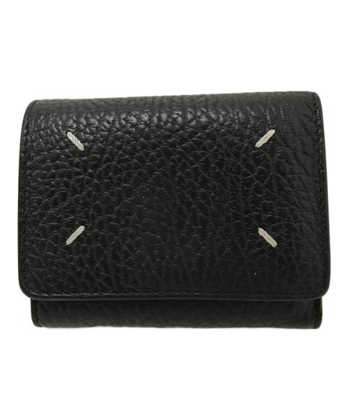 Maison Margiela（メゾンマルジェラ）Maison Margiela (メゾンマルジェラ) スリーフォールドウォレット ブラックの古着・服飾アイテム