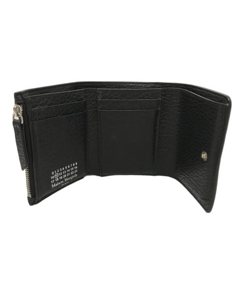 Maison Margiela（メゾンマルジェラ）Maison Margiela (メゾンマルジェラ) スリーフォールドウォレット ブラックの古着・服飾アイテム
