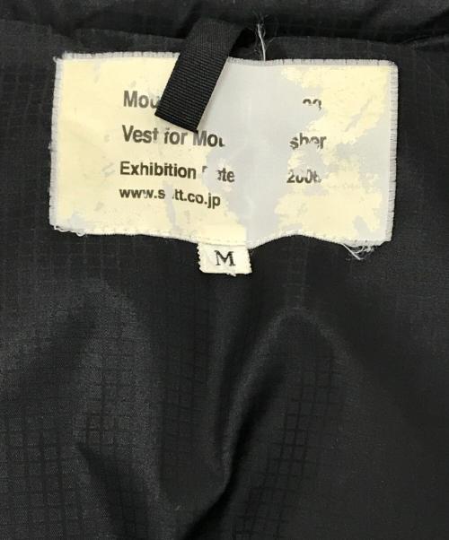 MOUNTAIN RESEARCH（マウンテンリサーチ）MOUNTAIN RESEARCH (マウンテンリサーチ) ニット切替ダウンジャケット ブラック×アイボリー サイズ:Mの古着・服飾アイテム