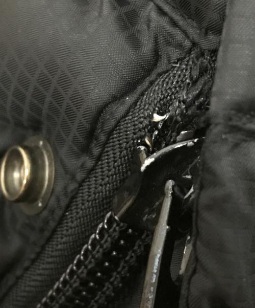 MOUNTAIN RESEARCH（マウンテンリサーチ）MOUNTAIN RESEARCH (マウンテンリサーチ) ニット切替ダウンジャケット ブラック×アイボリー サイズ:Mの古着・服飾アイテム