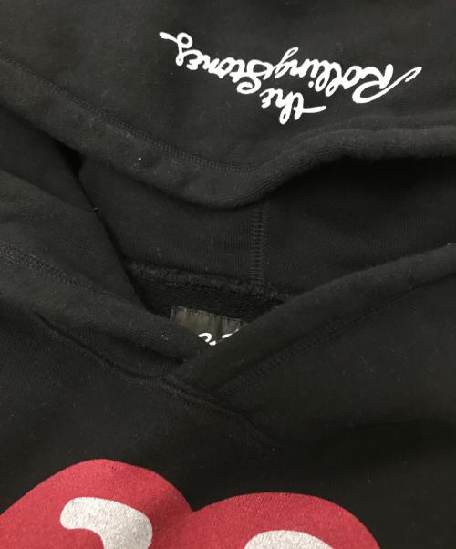 TMT（ティーエムティー）TMT (ティーエムティー) THE ROLLING STONES (ザ ローリングストーンズ) コラボプリントパーカー ブラック サイズ:Lの古着・服飾アイテム