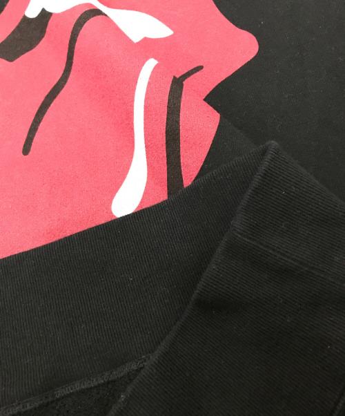 TMT（ティーエムティー）TMT (ティーエムティー) THE ROLLING STONES (ザ ローリングストーンズ) コラボプリントパーカー ブラック サイズ:Lの古着・服飾アイテム