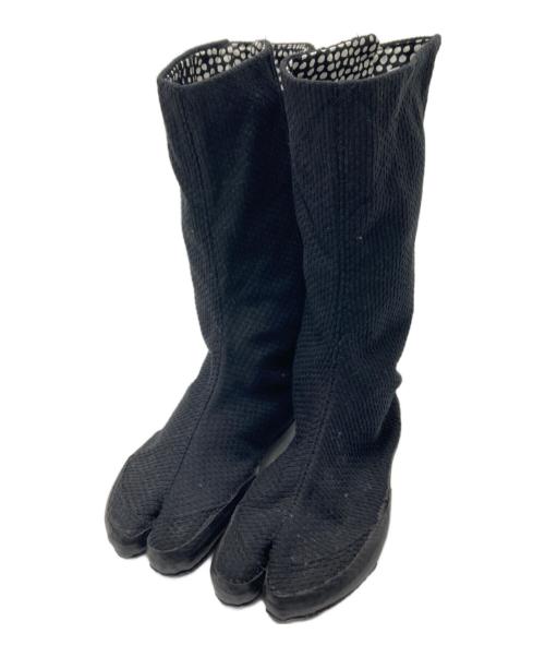 SOU・SOU（ソウソウ）SOU・SOU (ソウソウ) 刺し子足袋ブーツ ブラック サイズ:23.0㎝の古着・服飾アイテム