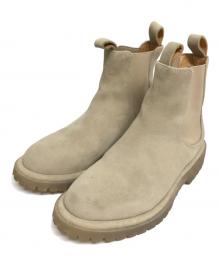 OFFICINE CREATIVE（オフィチーネクリエイティブ）の古着「Kent スエード アンクルブーツ」｜ベージュ