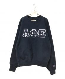 Champion（チャンピオン）の古着「刺繍スウェット」｜ネイビー