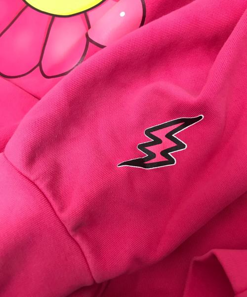 TAKASHI MURAKAMI（タカシ ムラカミ）TAKASHI MURAKAMI (タカシ ムラカミ) J balvin (J.バルヴィン) プリントパーカー ピンク サイズ:Mの古着・服飾アイテム