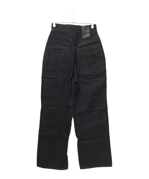 LIVINGTONE（リヴィントーン）LIVINGTONE (リヴィントーン) BLEK ZIP FLY HIGH WAIST デニムパンツ インディゴ サイズ:36の古着・服飾アイテム