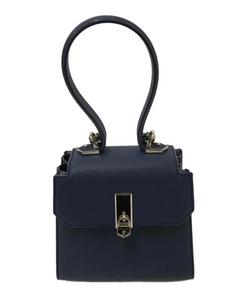 CHARLES & KEITH（チャールズアンドキース）CHARLES & KEITH (チャールズ＆キース) チェーンリンクトラペーズバッグ ネイビーの古着・服飾アイテム