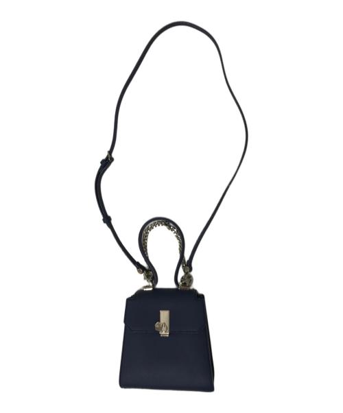 CHARLES & KEITH（チャールズアンドキース）CHARLES & KEITH (チャールズ＆キース) チェーンリンクトラペーズバッグ ネイビーの古着・服飾アイテム