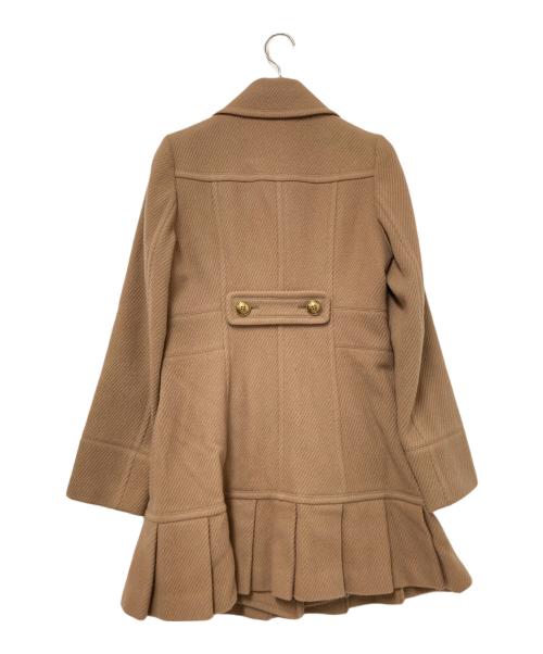 BURBERRY BLUE LABEL（バーバリー ブルー レーベル）BURBERRY BLUE LABEL (バーバリーロンドンブルーレーベル) ウールナイロンシングルコート キャメル サイズ:38の古着・服飾アイテム