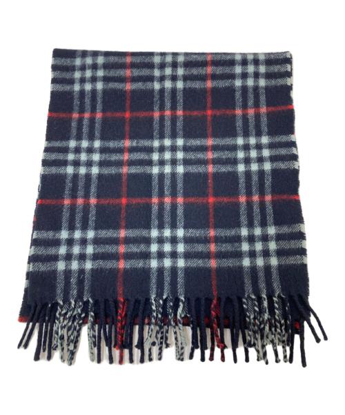 Burberry's（バーバリー）Burberry's (バーバリーズ) ノヴァチェックマフラー ネイビー サイズ:下記参照の古着・服飾アイテム