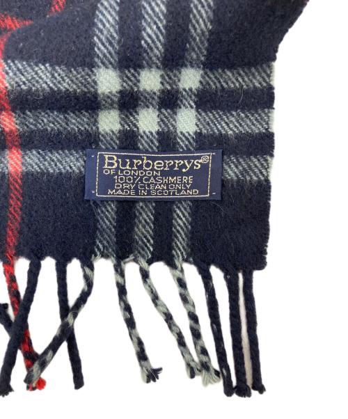 Burberry's（バーバリー）Burberry's (バーバリーズ) ノヴァチェックマフラー ネイビー サイズ:下記参照の古着・服飾アイテム