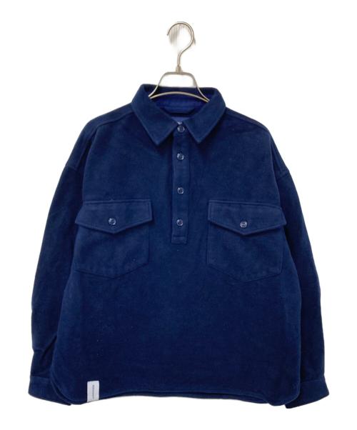 DESCENDANT（ディセンダント）DESCENDANT (ディセンダント) CPO MELTON LS SHIRT ネイビー サイズ:1の古着・服飾アイテム