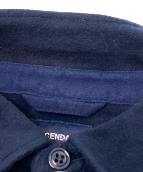 DESCENDANT（ディセンダント）DESCENDANT (ディセンダント) CPO MELTON LS SHIRT ネイビー サイズ:1の古着・服飾アイテム