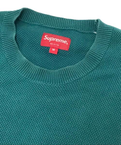 SUPREME（シュプリーム）SUPREME (シュプリーム) 刺繍ロゴコットンカットソー グリーン サイズ:Mの古着・服飾アイテム