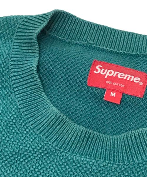 SUPREME（シュプリーム）SUPREME (シュプリーム) 刺繍ロゴコットンカットソー グリーン サイズ:Mの古着・服飾アイテム