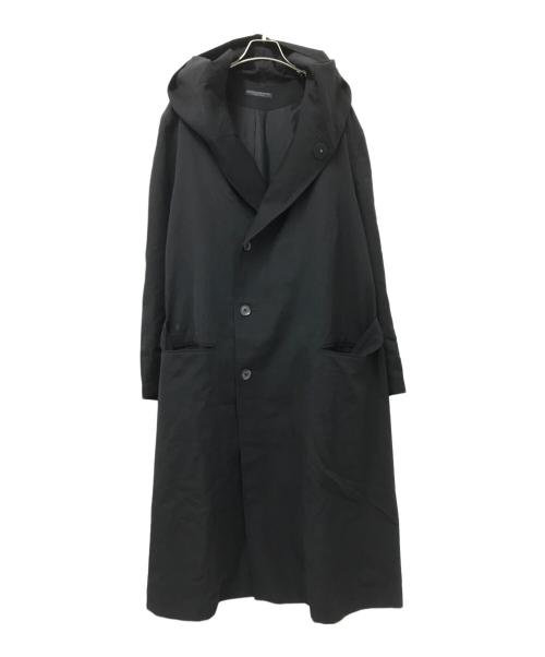 REGULATION Yohji Yamamoto（レギュレーションヨウジヤマモト）REGULATION Yohji Yamamoto (レギュレーションヨウジヤマモト) ウールギャバ フードコート ブラック サイズ:2の古着・服飾アイテム