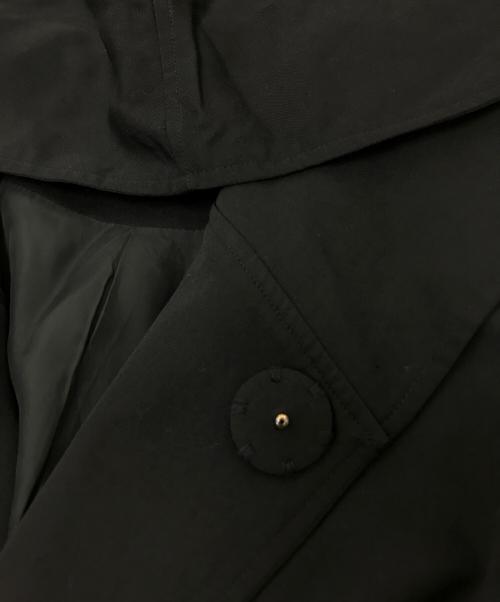 REGULATION Yohji Yamamoto（レギュレーションヨウジヤマモト）REGULATION Yohji Yamamoto (レギュレーションヨウジヤマモト) ウールギャバ フードコート ブラック サイズ:2の古着・服飾アイテム