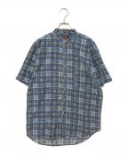 Faded Gloryフェイデッドグローリー）の古着「プリントネルチェックシャツ」｜ブルー
