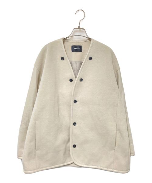 SIWALY fluid（シワリーフルイド）SIWALY fluid (シワリーフルイド) Combination No-collar Jacket ベージュ サイズ:Fの古着・服飾アイテム