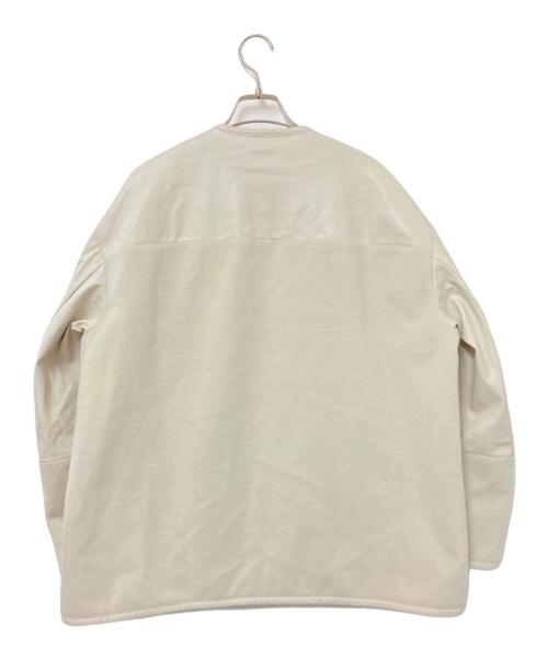 SIWALY fluid（シワリーフルイド）SIWALY fluid (シワリーフルイド) Combination No-collar Jacket ベージュ サイズ:Fの古着・服飾アイテム