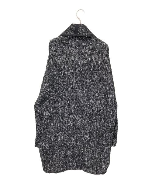 SIWALY fluid（シワリーフルイド）SIWALY fluid (シワリーフルイド) ツィードガウンジャケット ホワイト×ブラック サイズ:Fの古着・服飾アイテム