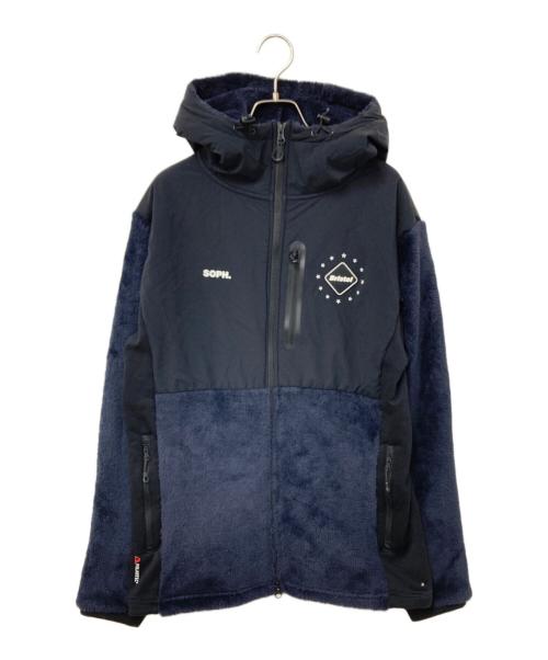 F.C.R.B.（エフシーレアルブリストル）F.C.R.B. (エフシーレアルブリストル) POLARTEC FLEECE HYBRID BLOUSON ブラック×ネイビー サイズ:Lの古着・服飾アイテム