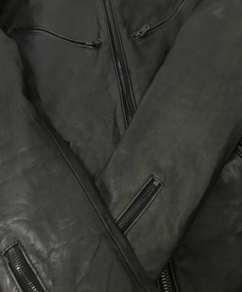 acanthus（アカンサス）acanthus (アカンサス) レザージャケット ブラック サイズ:下記参照の古着・服飾アイテム