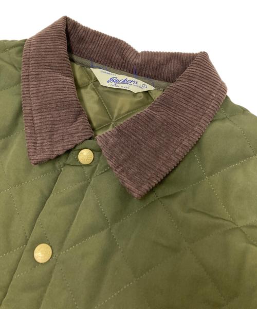 BACKERS（バッカーズ）BACKERS (バッカーズ) キルティングジャケット グリーン サイズ:Lの古着・服飾アイテム