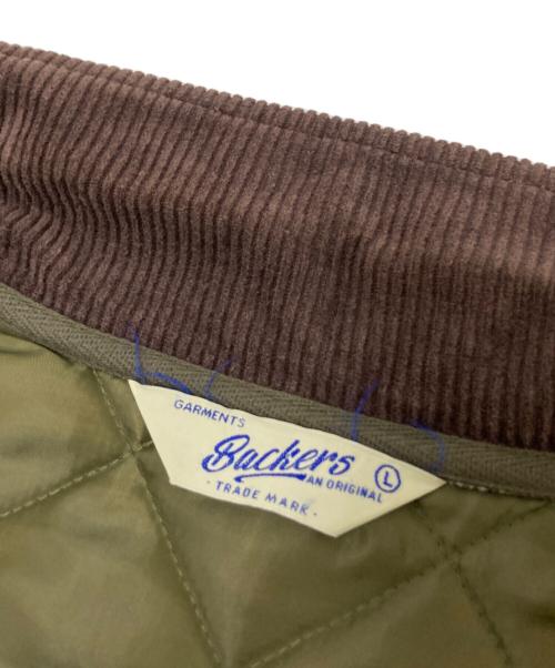 BACKERS（バッカーズ）BACKERS (バッカーズ) キルティングジャケット グリーン サイズ:Lの古着・服飾アイテム