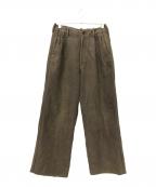 YOKEヨーク）の古着「タックパンツ」｜ブラウン