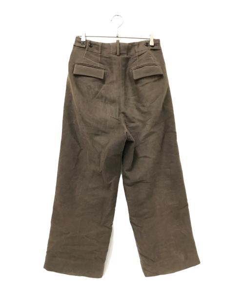 YOKE（ヨーク）YOKE (ヨーク) タックパンツ ブラウン サイズ:1の古着・服飾アイテム