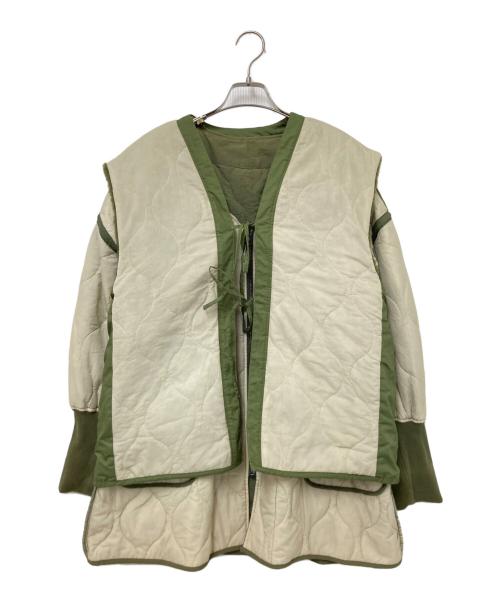 KASTANE（カスタネ）KASTANE (カスタネ) マルチウェイベスト付ミリタリージャケット アイボリー サイズ:Fの古着・服飾アイテム