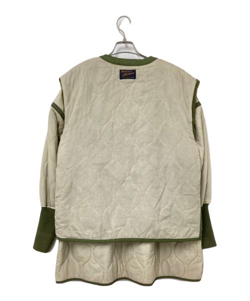 KASTANE（カスタネ）KASTANE (カスタネ) マルチウェイベスト付ミリタリージャケット アイボリー サイズ:Fの古着・服飾アイテム