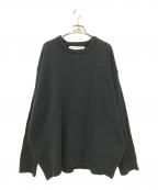 LOGANローガン）の古着「RELUMEジャカードニット」｜ブラック