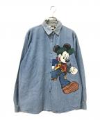 DISNEYディズニー）の古着「デニムシャツ」｜インディゴ