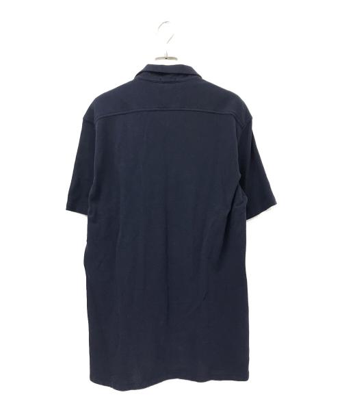 LACOSTE（ラコステ）LACOSTE (ラコステ) 鹿の子オープンカラーシャツ ネイビー サイズ:US:Mの古着・服飾アイテム