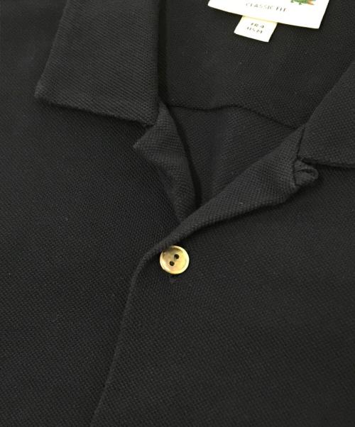 LACOSTE（ラコステ）LACOSTE (ラコステ) 鹿の子オープンカラーシャツ ネイビー サイズ:US:Mの古着・服飾アイテム