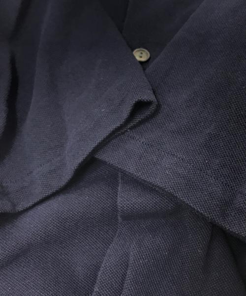 LACOSTE（ラコステ）LACOSTE (ラコステ) 鹿の子オープンカラーシャツ ネイビー サイズ:US:Mの古着・服飾アイテム